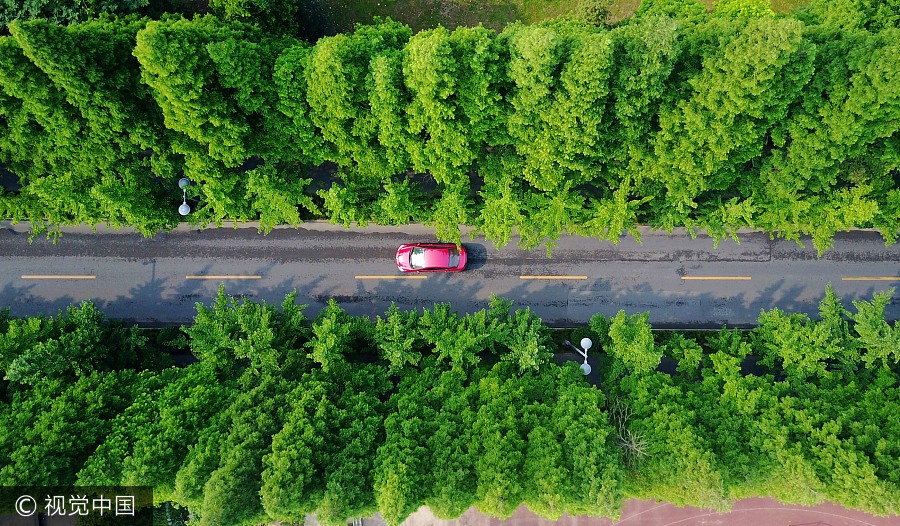 Stunning winding roads of China