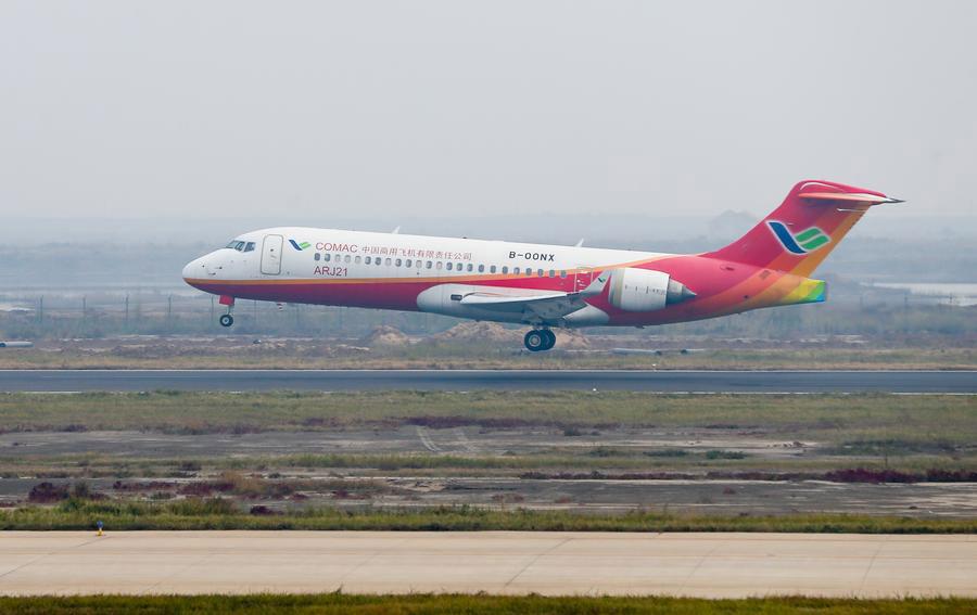Domestically-produced jetliner with BeiDou navigation system completes test flight