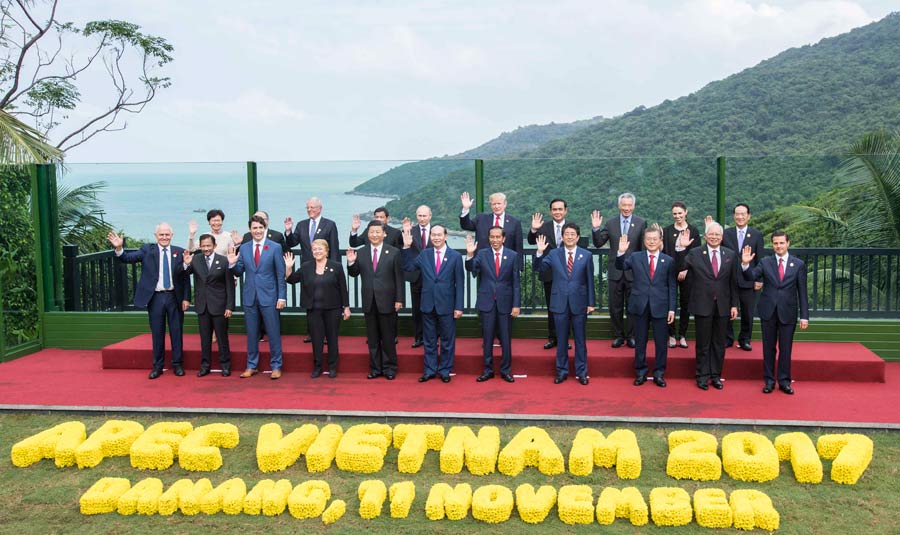 In pics: Xi's hectic schedule during APEC meetings in Vietnam