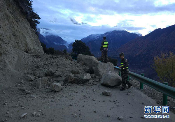 Three injured in 6.9-magnitude earthquake in Tibet