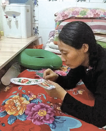 Providing for her family with handicrafts