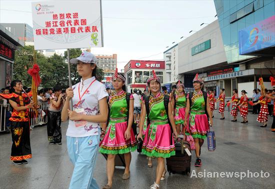 Zhejiang delegation arrive at Guiyang for Games