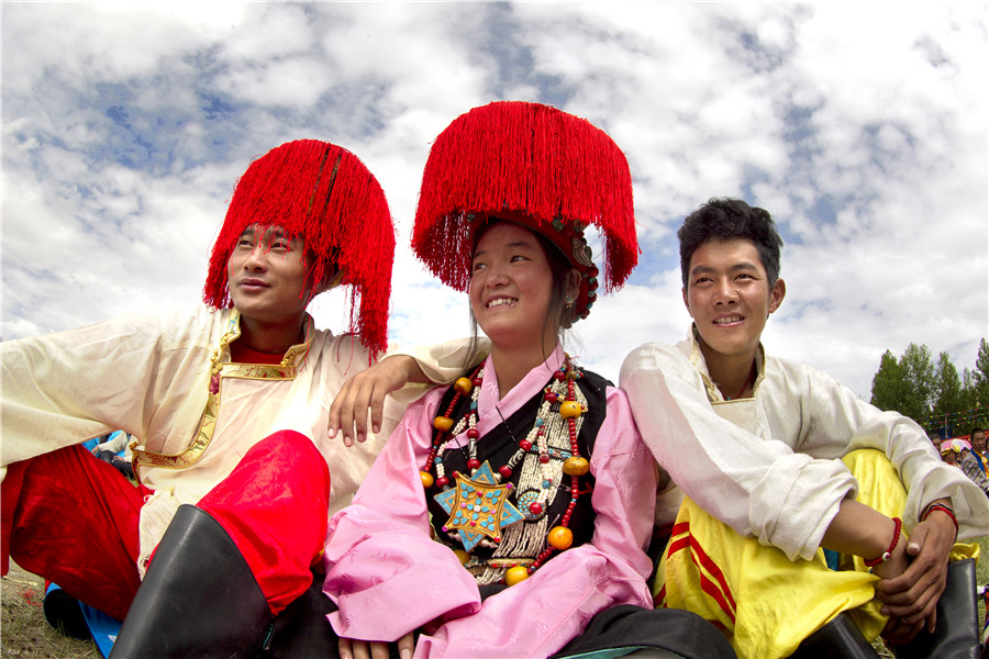 Wide-angel view of Tibet