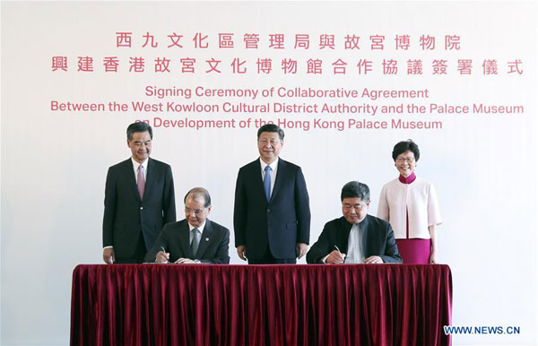 Agreement signed for HK Palace Museum