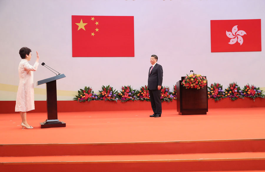 Xi expresses confidence in new HK chief executive