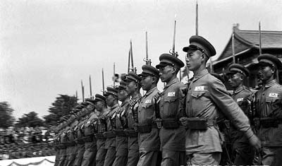 The first national day's parade on Oct 1, 1950