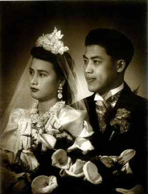 A wedding photo in 1950s-1960s