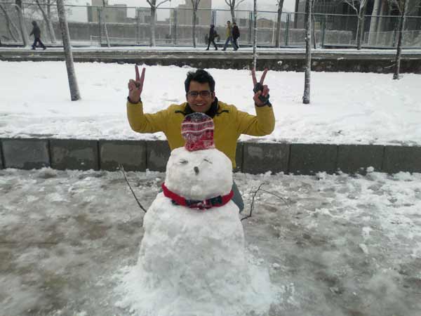 A snow desert in Dalian