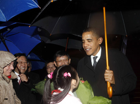 US President Barack Obama kicks off tour to China