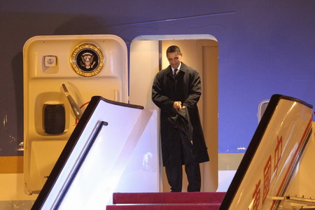 US President Barack Obama kicks off tour to China