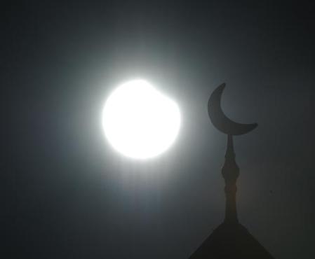 Solar eclipse seen in North China