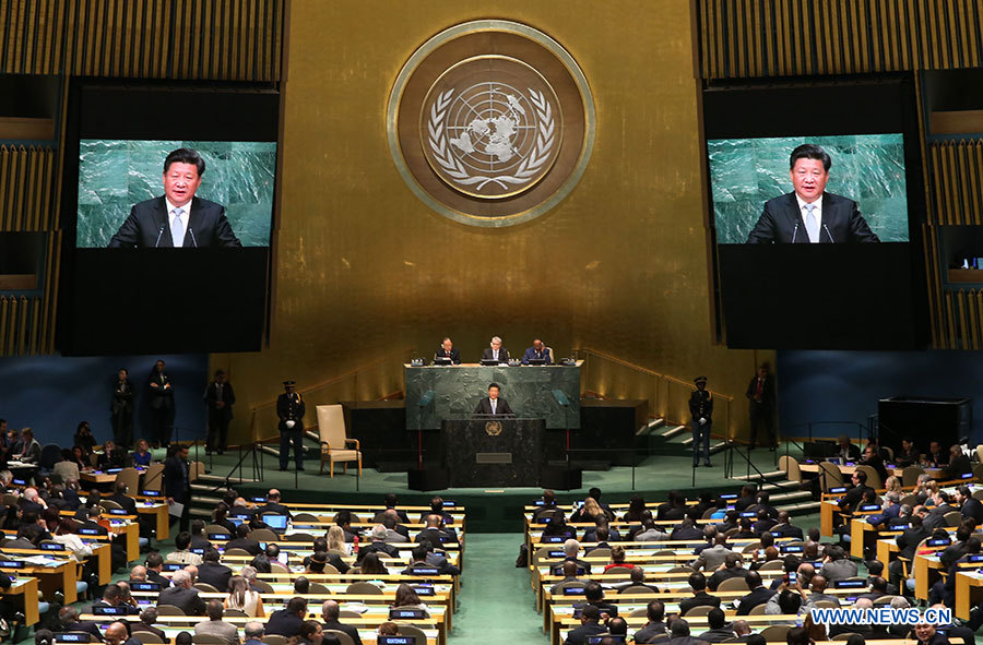 Xi Jinping annonce une série de mesures pour soutenir l'ONU