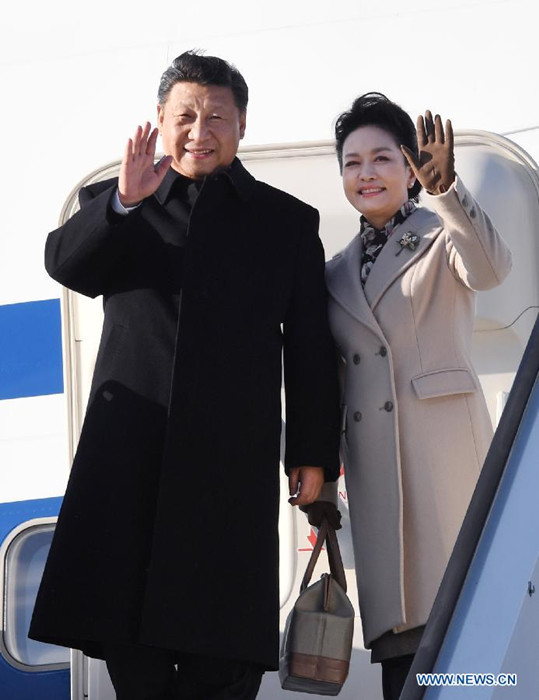 Arrivée du président chinois Xi Jinping en Finlande pour une visite d'Etat