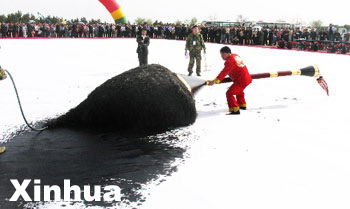 Huge Chinese calligraphy work