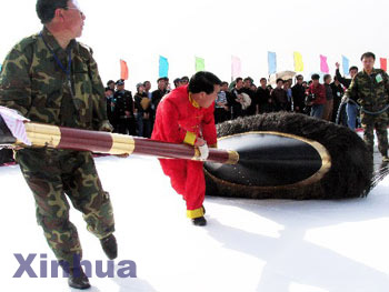 Huge Chinese calligraphy work