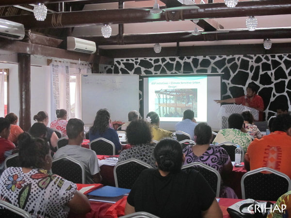 The Workshop on the Revitalization of Indigenous Architecture and Sustainable Building Skills in the Pacific held in Samoa