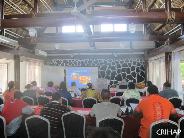 The Workshop on the Revitalization of Indigenous Architecture and Sustainable Building Skills in the Pacific held in Samoa