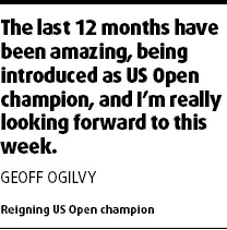 Ogilvy in upbeat mood for Oakmont title defense