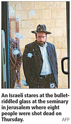 Gunman kills 8 at Jewish school in Jerusalem