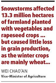 Food imports to stay steady