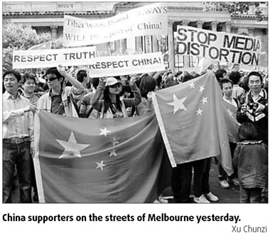 Chinese expats protest 'media distortions'