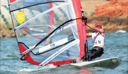 Yin grabs China's first sailing gold