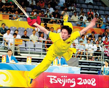 Wushu battles for place at Olympics