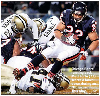 Bears edge Saints in overtime