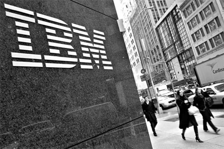 IBM weathers global storm