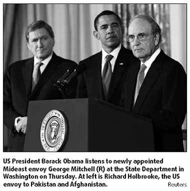 Obama names envoys for Mideast, Afghanistan