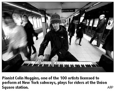 Subway musicians feel the blues in NY