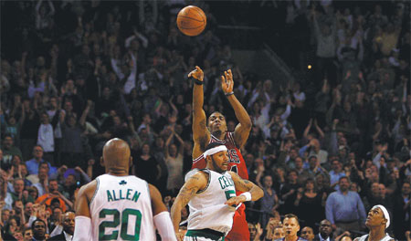 Allen's late three-pointer lifts Celtics