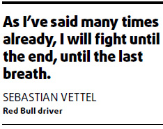 Vettel takes hope from Kimi's example