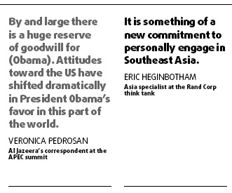 What's being said about obama's asia tour: