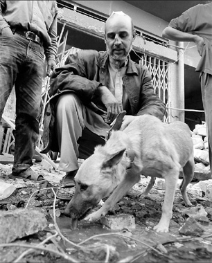 Iraqi man, lucky dog reunite after Baghdad blast
