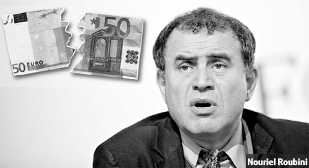 Roubini raises the specter of euro breakup