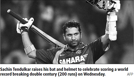 Indian media hails 'God' Tendulkar