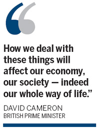 UK leader: Budget cuts to be harsher than he'd feared