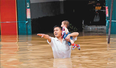 Fresh breach in battered dike