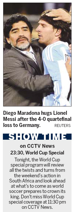 Argentina shattered as coach Maradona mulls his future