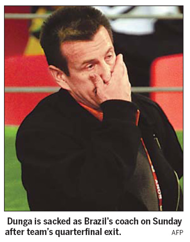 Brazil sacks Dunga, players face angry fans