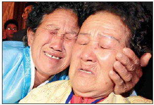 Tears conclude family reunions