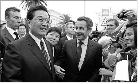 Hu, Sarkozy prep for G20