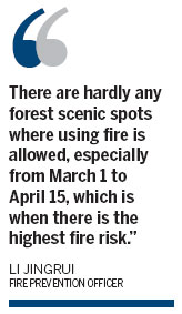 Heavy fines for forest smokers