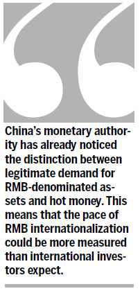 RMB's bumpy road ahead