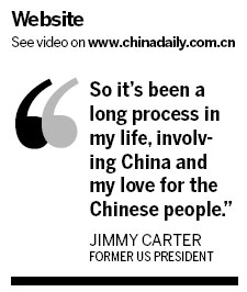 Carter recalls his lifelong fascination with China