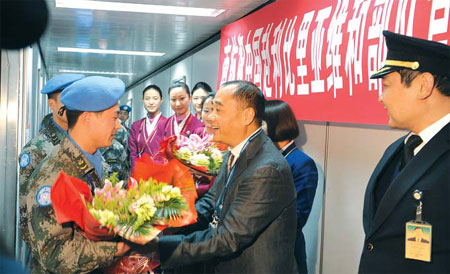 China Southern charters flights for peacekeepers