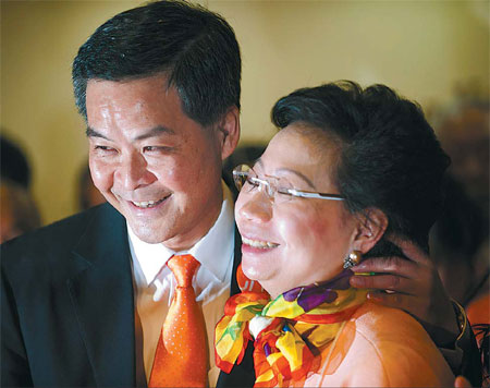 Leung wins HK election