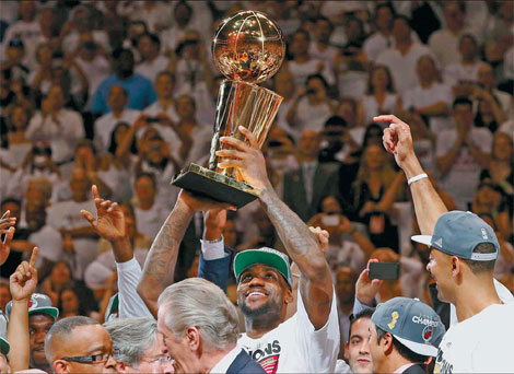 Champs! James lifts Heat to NBA title