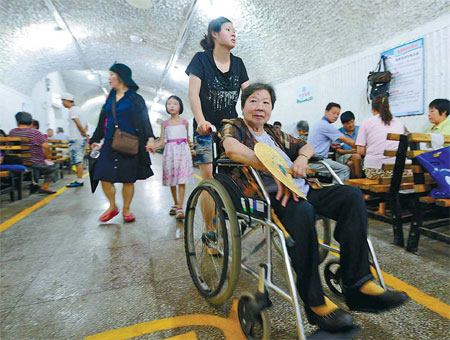 Bomb shelters offer protection from heat